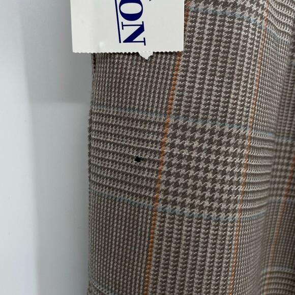 NWT PENDLETON Vintage VTG Beige Plaid 100% Virgin Wool Dress Slacks Size 12 - Picture 5 of 7